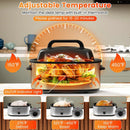 22QT Electric Roaster Oven Turkey Roaster with Visible and Self-Basting Lid by LJGDeals