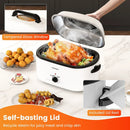 22QT Electric Roaster Oven Turkey Roaster with Visible and Self-Basting Lid by LJGDeals