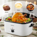 22QT Electric Roaster Oven Turkey Roaster with Visible and Self-Basting Lid by LJGDeals
