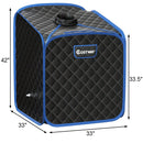 2L Portable Folding Steam Sauna Spa-Black by LJGDeals