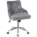 Tufted Upholstered Swivel Computer Desk Chair with Nailed Tri by LJGDeals