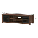 TV Stand Entertainment Center for TV's up to 65 Inch with Adjustable Shelves-Brown by LJGDeals