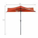 9Ft Patio Bistro Half Round Umbrella by LJGDeals