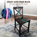 24 Inch 2 Pack Rubber Wood Frame Kitchen Chairs by LJGDeals
