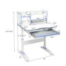 Kids Multifunctional Writing Desk with Tilt Desktop and Book Shelf by LJGDeals