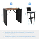 5 Pieces Patio Acacia Wood Dining Set by LJGDeals