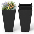 22.5" Tall Self-Watering Square Planter Set of 2 by DirectDeals