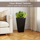 22.5" Tall Self-Watering Square Planter Set of 2 by DirectDeals