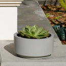 7 inch Smooth Gray Fiberstone Ceramic Pot