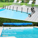 22 Ft Pool Cover Reel Set Aluminum In-ground Swimming Solar Cover Reel by LJGDeals