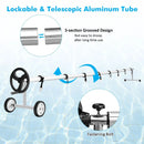 22 Ft Pool Cover Reel Set Aluminum In-ground Swimming Solar Cover Reel by LJGDeals