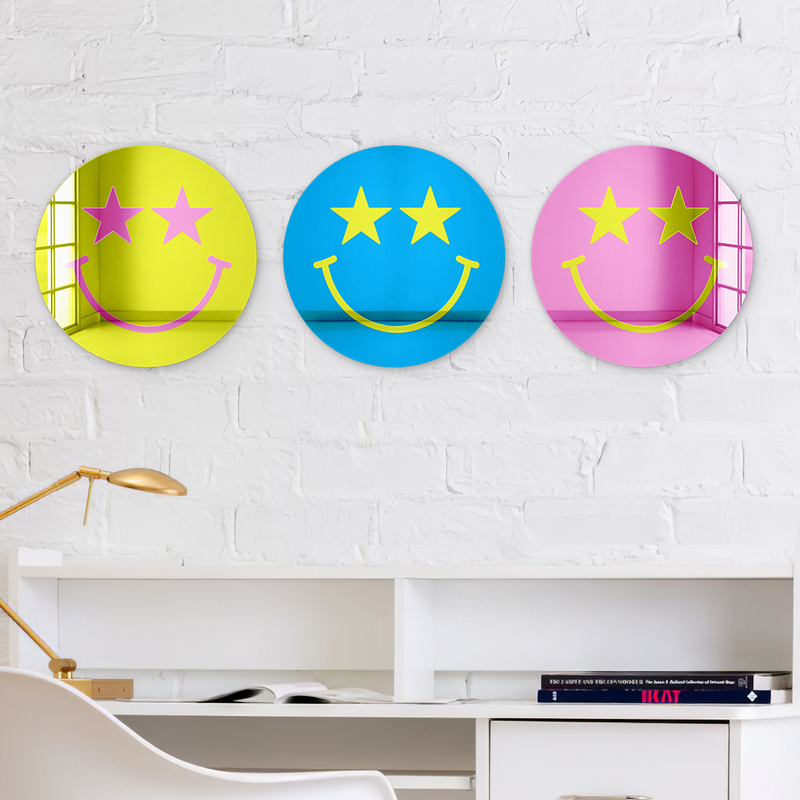 Bundle |  Happy Face with Starry Eyes Multicolor 3-Piece Set