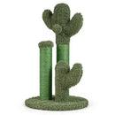 22 Inch Cactus Cat Scratching Post with Natural Sisal Rope-Green by LJGDeals