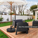 22 Inch Fillable Heavy-Duty Round Patio Umbrella Base Stand by LJGDeals