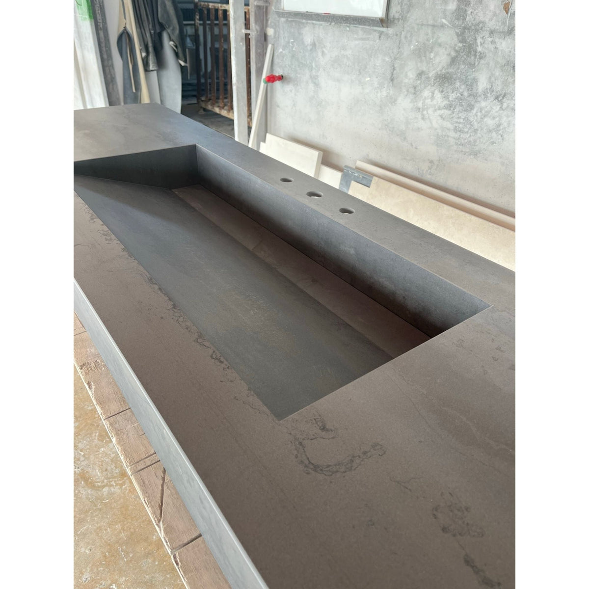 Metal Dark Engineered Porcelain Handcrafted Kitchen Bathroom Sink - Natural Stone Look, photo 21 of 21