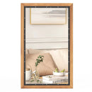 22 x 36 Inch Rectangular Frame Decor Wall Mounted Mirror with Back Board-Natural by LJGDeals