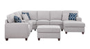 Tina - 8 Piece Upholstered Sectional With Ottoman by HouseOfZazla