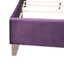 Upholstered Nailhead Trim Chic Bed by Unique Piece Furniture