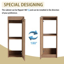 Modern Imitative Wall Mounted Bathroom Vanity With Resin Sink And Side Cabinet by HouseOfZazla