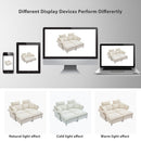 Modern Deep Seat Sectional Sofa With Ottoman