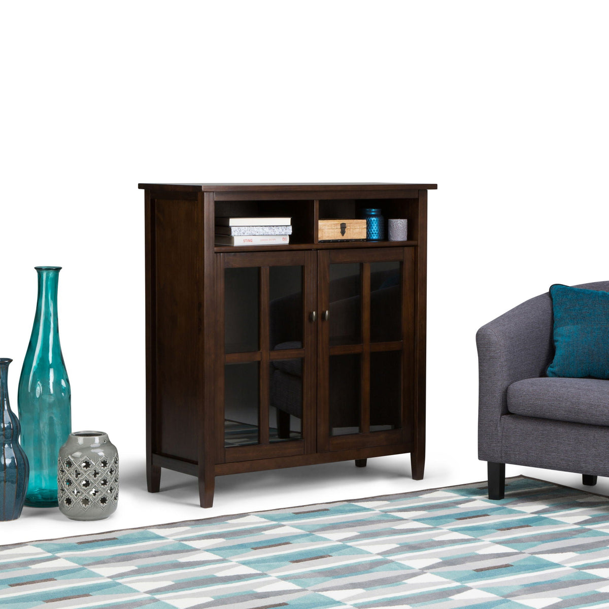 Warm Shaker - Handcrafted Medium Storage Media Cabinet, photo 3 of 7