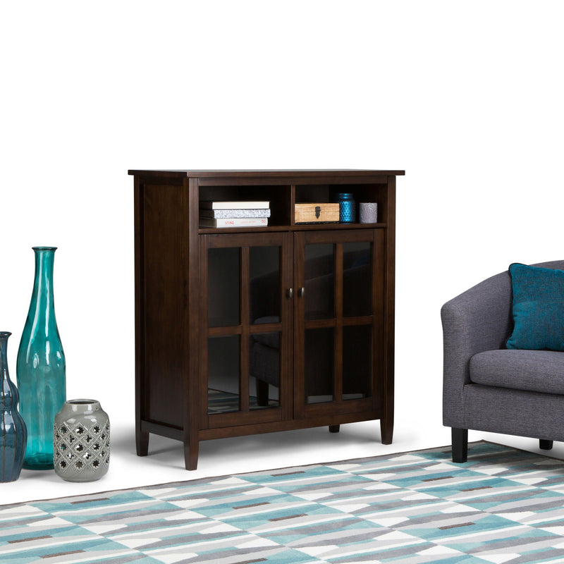 Warm Shaker - Handcrafted Medium Storage Media Cabinet, photo 3 of 7
