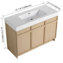 Freestanding Bathroom Vanity With Resin Sink & Soft Close Cabinet Doors by Unique Piece Furniture