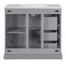 Bathroom Vanity With Sink, Soft Close Doors, Adjustable Shelf & 3 Drawers by HouseOfZazla
