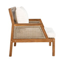 Acacia Wood Patio Furniture Club Chair, Outdoor Wicker Armchair by HouseOfZazla