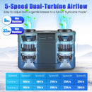 Wearable Waist Fan with 16000mAh Power Bank & Dual Turbines