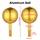Yescom Flagpole Ball Pole Top Ornament 2ct/pk
