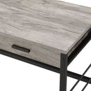 Disho Weathered Writing Desk With USB - Oak