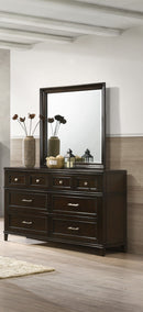 Merlot - 6 Drawer Dresser - Mahogany by HouseOfZazla