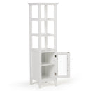 Acadian - Bath Storage Tower - Pure White by HouseOfZazla