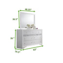 Traditional Style Queen 4 Pc Storage Bedroom Set Made with Wood in White