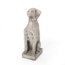 MGO Dog Decor Outdoor Dog Statue, Antique