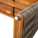 Outdoor 1pcs Acacia Wood Bench, Teak Finish by HouseOfZazla