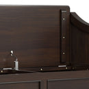 Connaught - Entryway Storage Bench With Shelf - Chestnut by HouseOfZazla