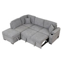 Sleeper Sofa Bed, 2 In 1 Pull Out Sofa Bed L Shape Couch With Storage Ottoman For Living Room, Bedroom Couch And Small Apartment by HouseOfZazla