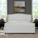 Marcella - Upholstered Shelter Headboard Bed Set by HouseOfZazla