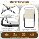Outdoor Folding Chair With Adjustable Backrest (Set of 2)