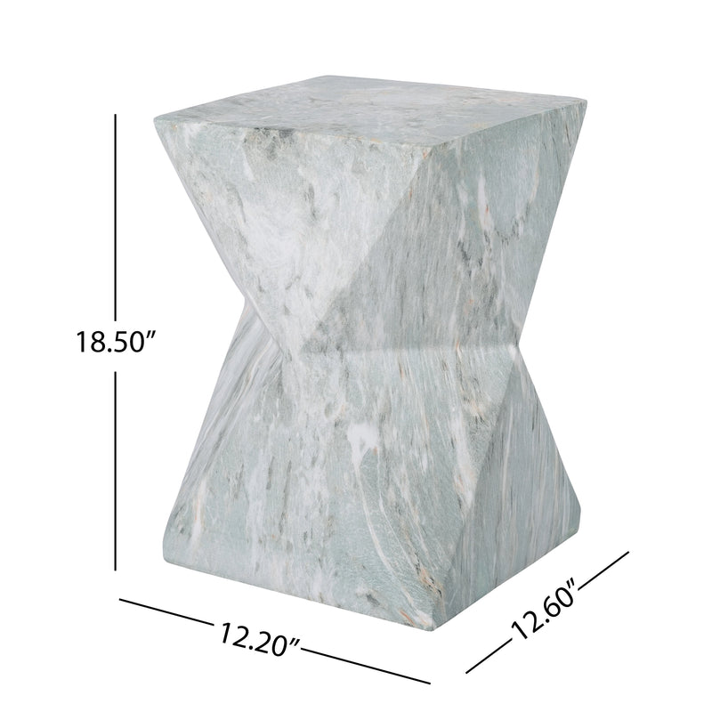 Modern Geometric Hourglass Accent Table, photo 4 of 10
