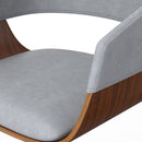 Lowell - Adjustable Swivel Bar Stool - Stone Gray by HouseOfZazla