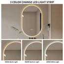 Smart Wall Mounted LED Touch Screen Mirror With Anti-Fog Function And Adjustable Lighting by HouseOfZazla