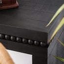 Modern Rustic Wood Table, Rectangular Living Room Center Table With Floating Top Design by HouseOfZazla