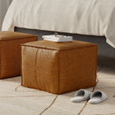 Brody - Square Pouf - Tan by HouseOfZazla