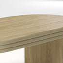 Oval Fluted Coffee Table - Natural by HouseOfZazla