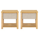 Wood Nightstand Set of 2