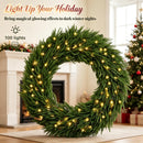 36-Inch Pre-Lit Christmas Wreath