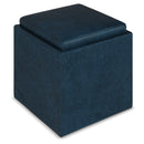 Rockwood - Upholstered Cube Storage Ottoman With Tray by Unique Piece Furniture